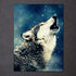 Tableau Loup Portrait
